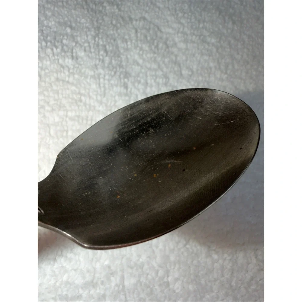 Vintage Genesee Silver Plate round soup spoon Flatware Lynwood memory pattern
